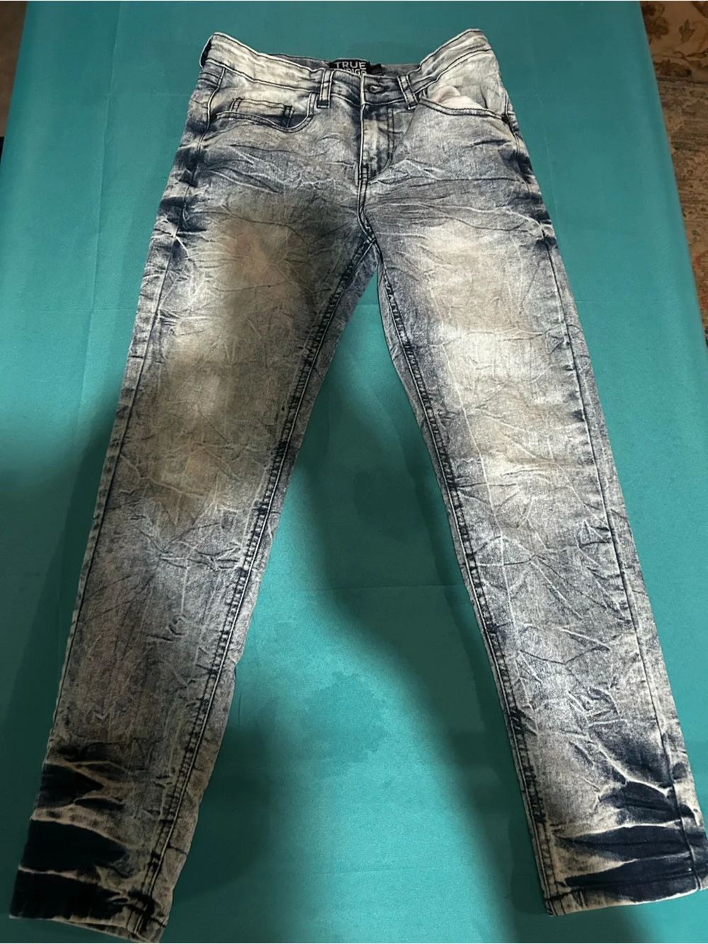 Indigo Women's Acid Wash Blue Jeans